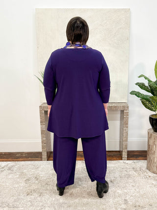 Narrow Lantern Pant, Blackberry