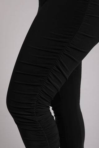 Sympli Ruched Skinny Pant, Black - Statement Boutique