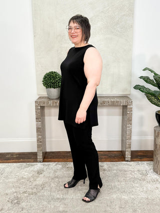 Sympli Sleeveless Nu Ideal Tunic, Black - Statement Boutique