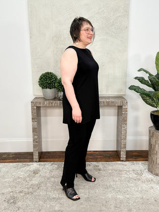 Sympli Sleeveless Nu Ideal Tunic, Black - Statement Boutique