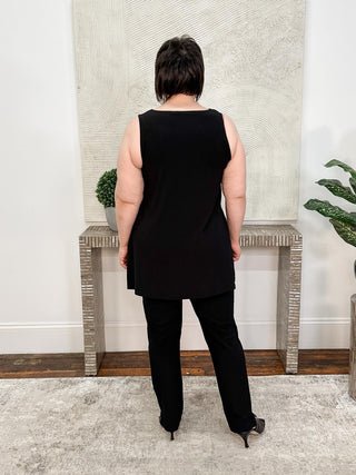 Sympli Sleeveless Nu Ideal Tunic, Black - Statement Boutique