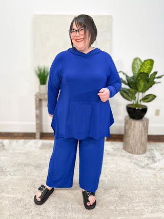 Sympli Splice Double-Up Pant Crop, Lapis - Statement Boutique