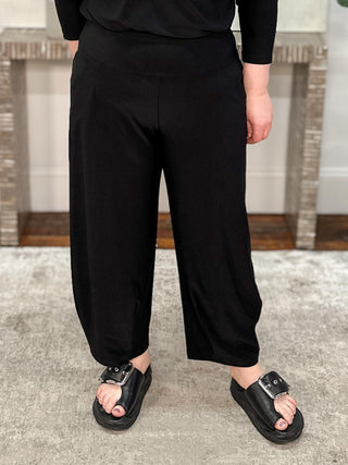 Sympli Narrow Lantern Pant, Black - Statement Boutique