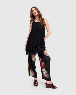 Alembika U.S. Thora Sleeveless Tunic Top, Black - Statement Boutique