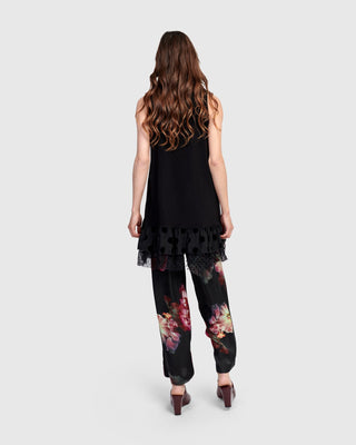 Alembika U.S. Thora Sleeveless Tunic Top, Black - Statement Boutique