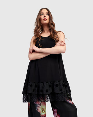 Alembika U.S. Thora Sleeveless Tunic Top, Black - Statement Boutique