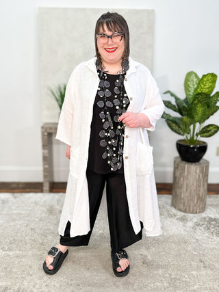 T by Transparente Big Duster, White - Statement Boutique