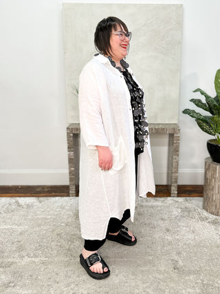 T by Transparente Big Duster, White - Statement Boutique