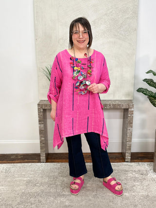 T by Transparente Betina Top, Fuchsia - Statement Boutique