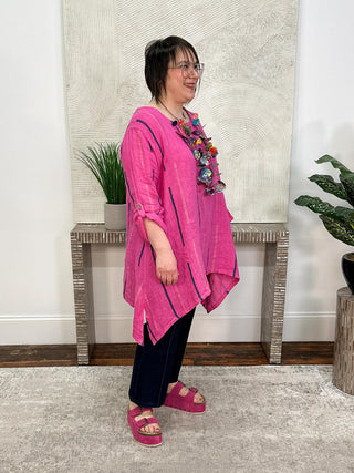 T by Transparente Betina Top, Fuchsia - Statement Boutique