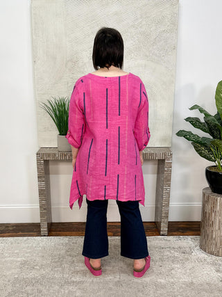 T by Transparente Betina Top, Fuchsia - Statement Boutique
