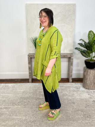 T by Transparente Betina Top, Kiwi - Statement Boutique