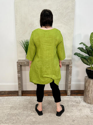 T by Transparente Lisa Dress, Kiwi - Statement Boutique