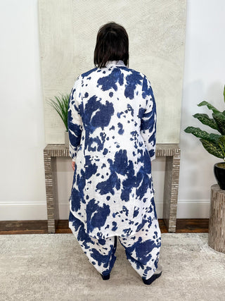T by Transparente Tie Dye Throw Cover Up, White - Statement Boutique