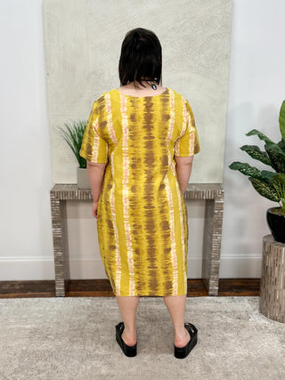 T by Transparente San Fran Dress, Mustard - Statement Boutique