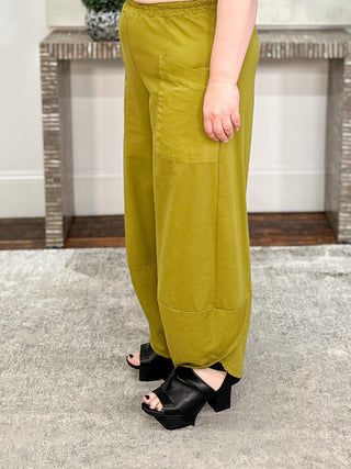 Tulip Lantern Pant, Olive Oil