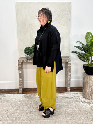 Tulip Lantern Pant, Olive Oil