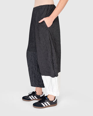 Urban Crush Mix Crop Pants, Mono