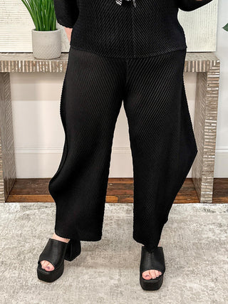 Vanite Couture Angled Barrel Pant, Black - Statement Boutique