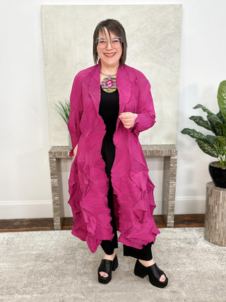 Vanite Couture Origami Duster, Rose - Statement Boutique