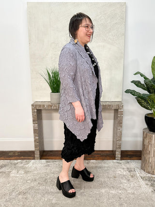 Vanite Couture Pucker Pleat Cover Up, Grey - Statement Boutique