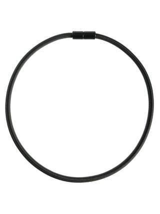 Zsiska Bliss 24" Magnetic Cord Necklace, Black - Statement Boutique
