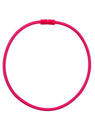 Zsiska Bliss 20" Magnetic Cord Necklace, Fuchsia - Statement Boutique