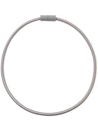 Zsiska Bliss 20" Magnetic Cord Necklace, Grey - Statement Boutique