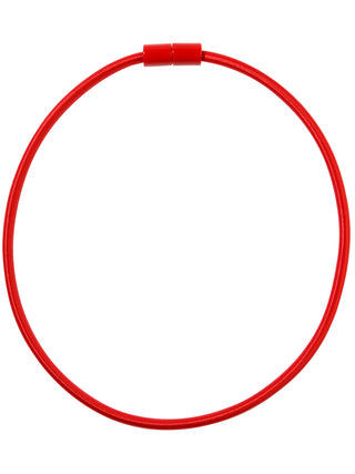 Zsiska Bliss 20" Magnetic Cord Necklace, Red - Statement Boutique