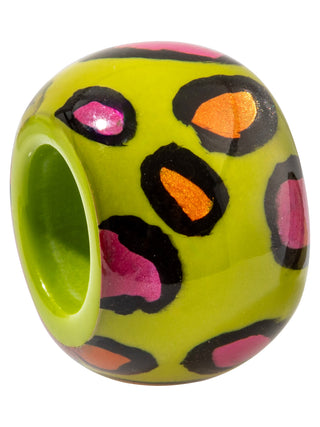 Zsiska Bliss Glam Leopard Bead, Lime/Pink - Statement Boutique