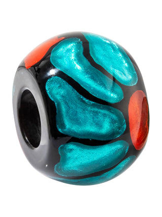 Zsiska Bliss Glitz Flower Bead, Turquoise/Red - Statement Boutique