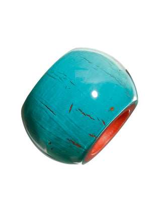 Zsiska Bliss Musee Crackle Bead, Turquoise/Orange - Statement Boutique