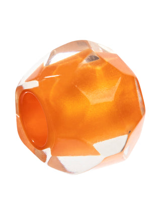 Zsiska Bliss Prue Large Faceted Bead, Orange - Statement Boutique