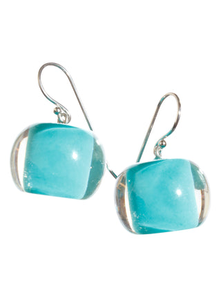 Zsiska Bliss Vive Round Wire Drop Earrings, Turquoise - Statement Boutique