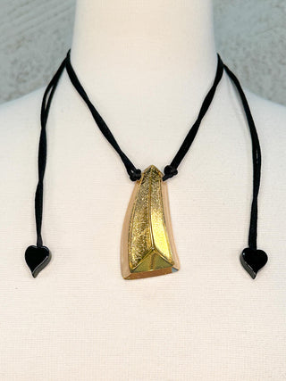 Zsiska Emocion Pendant Necklace, Gold - Statement Boutique