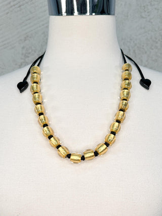 Zsiska Precious Adjustable Necklace, Gold - Statement Boutique