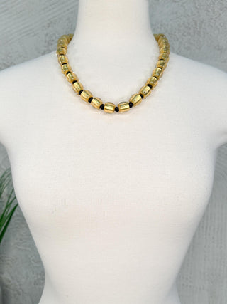 Zsiska Precious Short Toggle Necklace, Gold - Statement Boutique