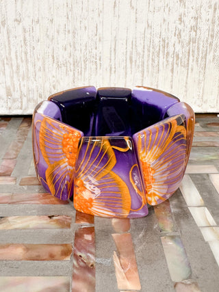 Zsiska Prima Flora Bracelet, Purple - Statement Boutique