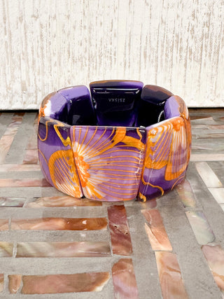 Zsiska Prima Flora Bracelet, Purple - Statement Boutique