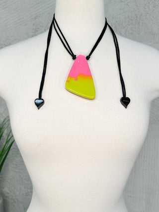 Zsiska Prima Flora Pendant Necklace, Pink - Statement Boutique