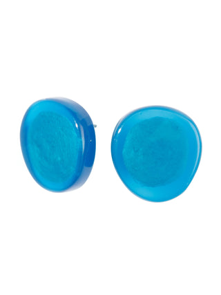 Zsiska Prue Glow Stud Earrings, Blue - Statement Boutique