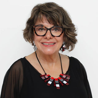 Sylca Designs Black and Red Cascade Charm Necklace - Statement Boutique