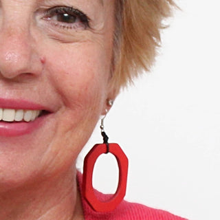 Sylca Designs Red Luzara Earrings - Statement Boutique