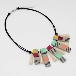 Sylca Designs Vivid Hues Cascade Charm Necklace - Statement Boutique