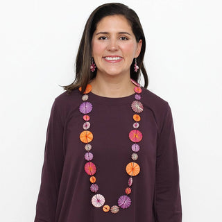 Sylca Designs Purple Leilani Necklace - Statement Boutique