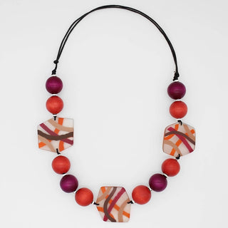Sylca Designs Saffron Mixed Media Necklace - Statement Boutique