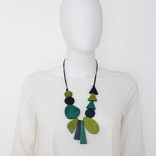 Sylca Designs Green Long Alexis Necklace - Statement Boutique