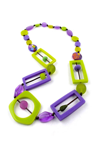 Nusantara Inc. Diwali Resin Necklace-82268 - Statement Boutique