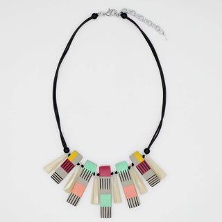 Sylca Designs Vivid Hues Cascade Charm Necklace - Statement Boutique