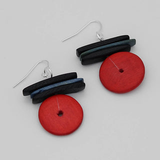 Sylca Designs Red Elaine Earrings - Statement Boutique